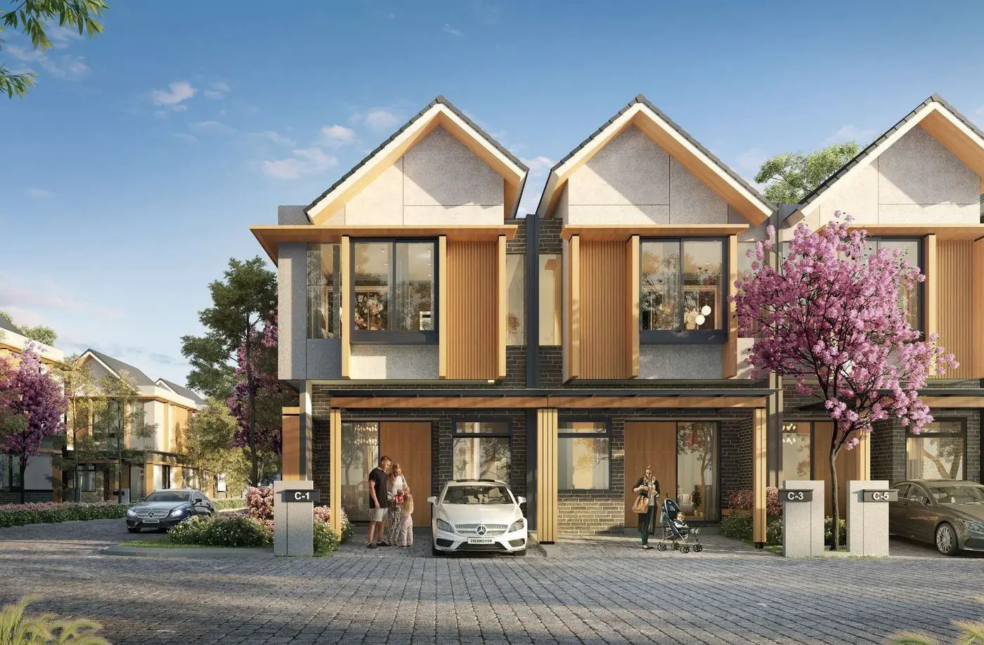 K-Villa 100 rumah cluster di Bogor
