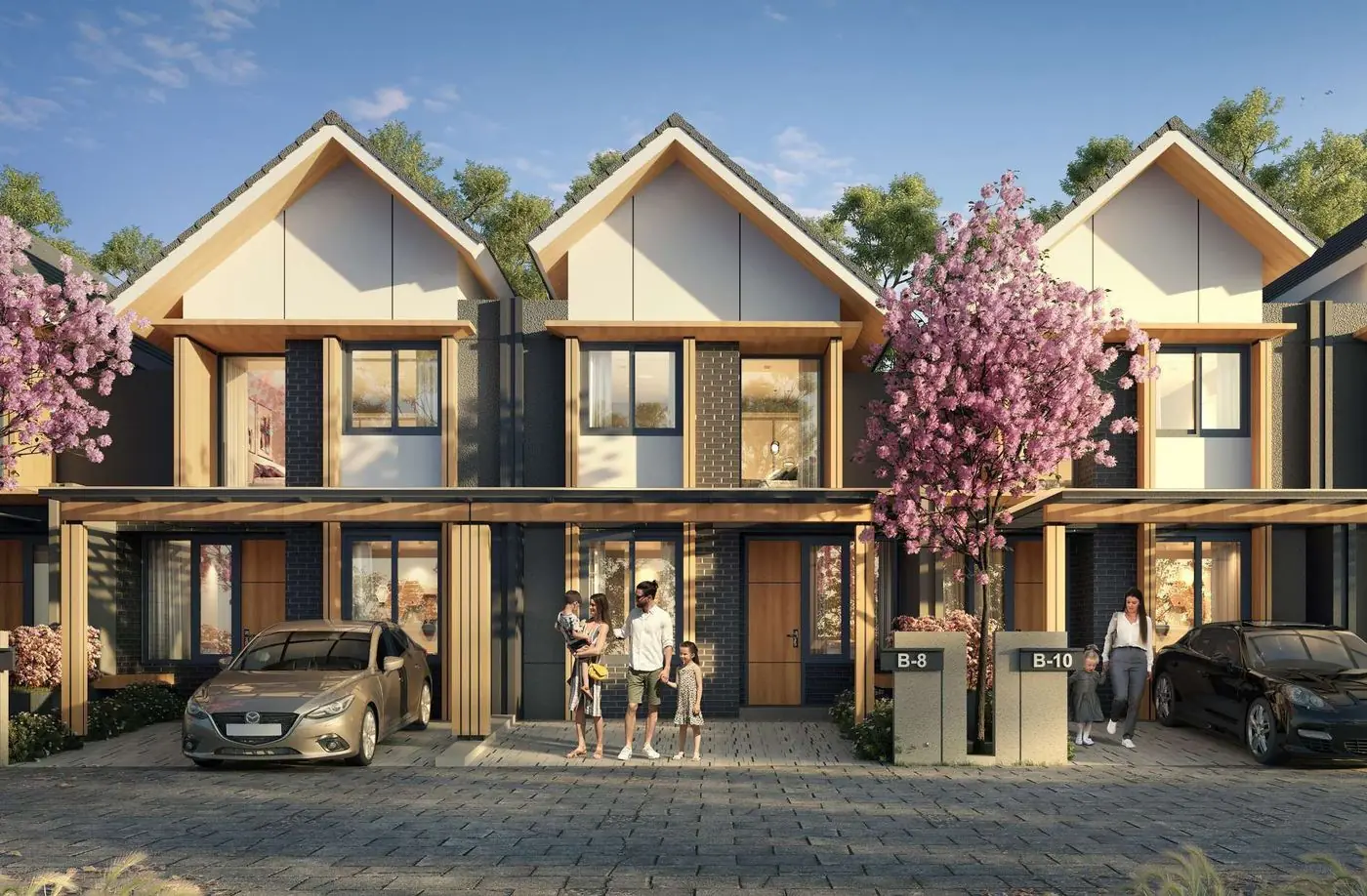 K-Villa 70 rumah 2 lantai 3 kamar di Bogor